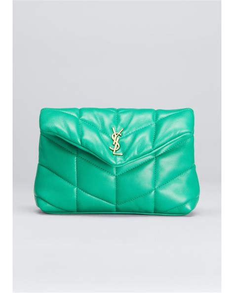 ysl puffer green|ysl puffer pouch.